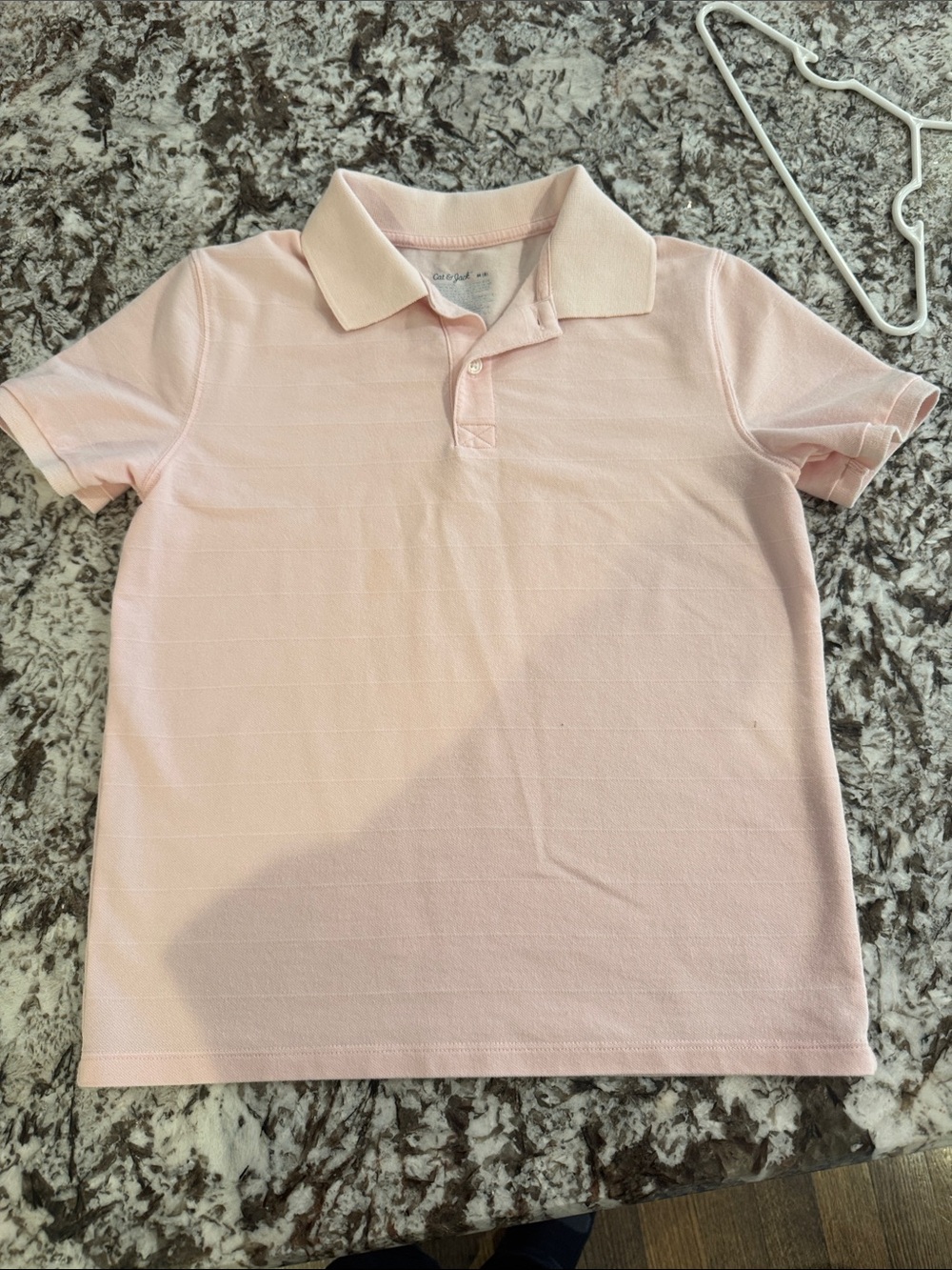 Boys M Cat & Jack Light Pink Polo Shirt